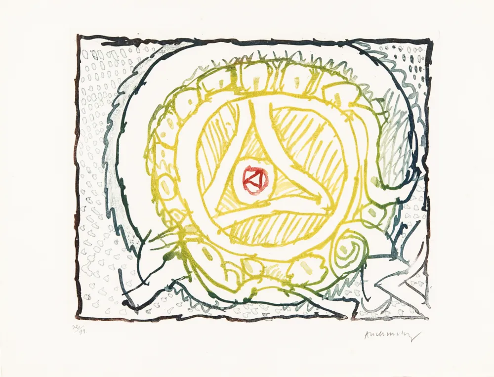 蚀刻版画 Alechinsky - Astres et désastres VIII