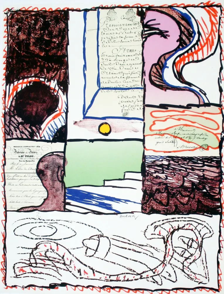 石版画 Alechinsky - Avant 1981 