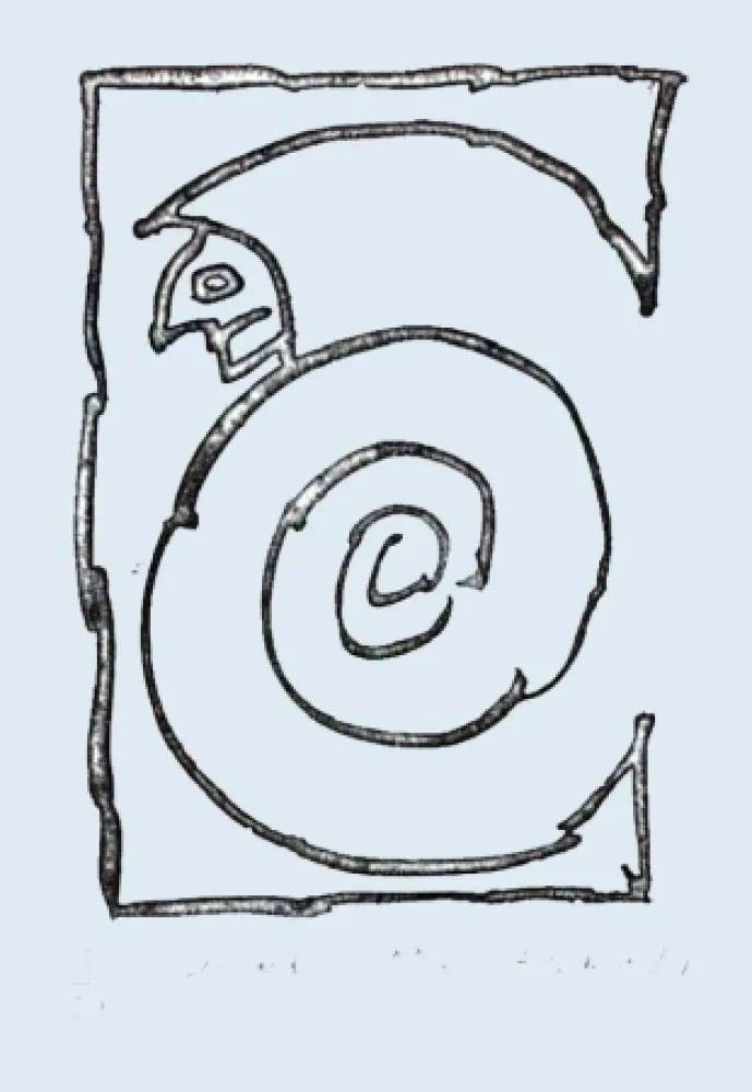 蚀刻版画 Alechinsky - Bernard