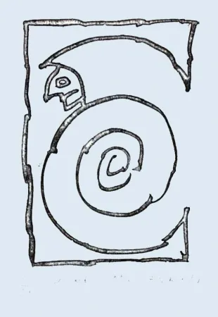 蚀刻版画 Alechinsky - Bernard