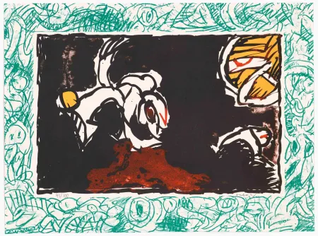 石版画 Alechinsky - Bonnet blanc 