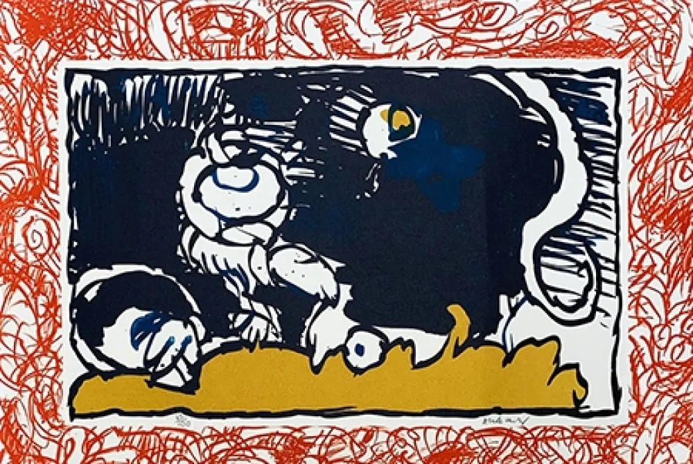 石版画 Alechinsky - Bonnet blanc