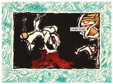 石版画 Alechinsky - Bonnet Blanc