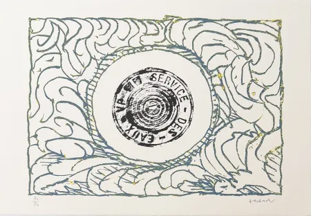 石版画 Alechinsky - Bouche d'eau