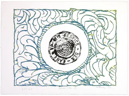 石版画 Alechinsky - Bouche d'eau III