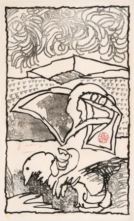 蚀刻飞尘法 Alechinsky - Brabanconne