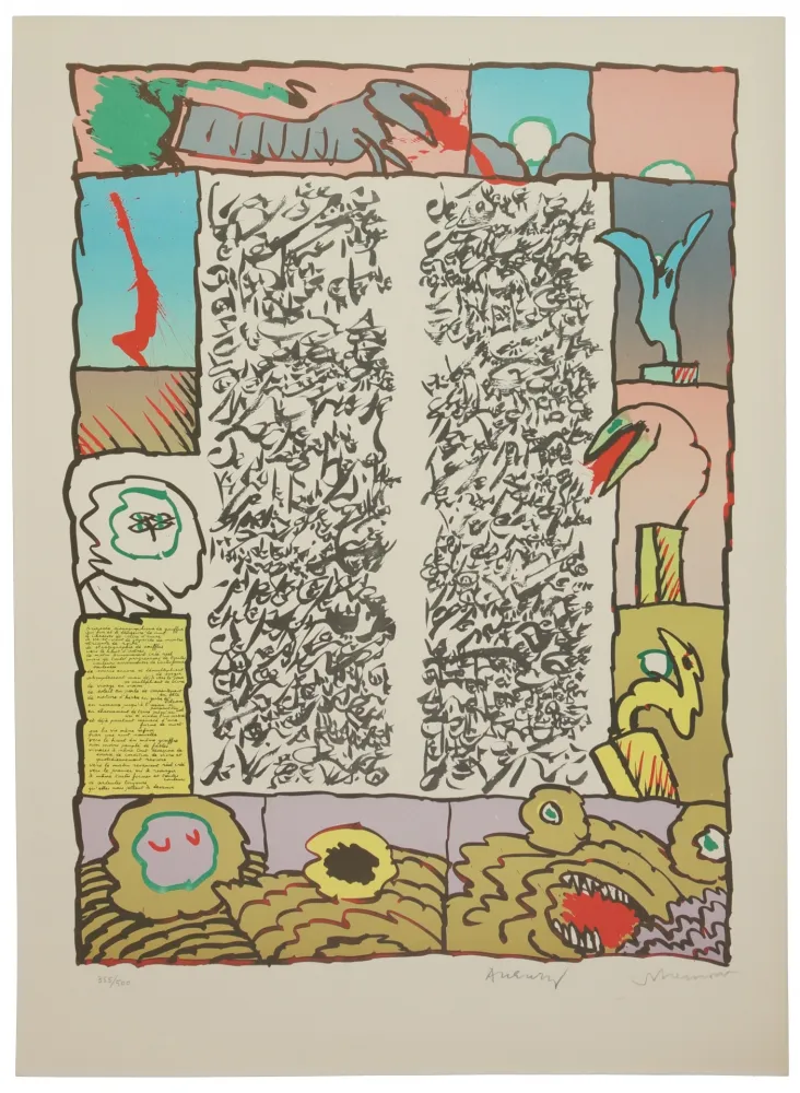 石版画 Alechinsky - Brassée sismographique