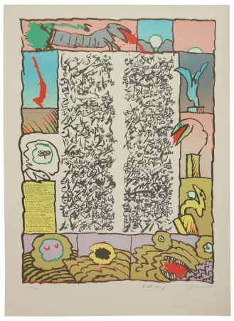 石版画 Alechinsky - Brassée sismographique