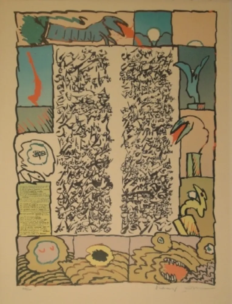 石版画 Alechinsky - Brassée sismographique