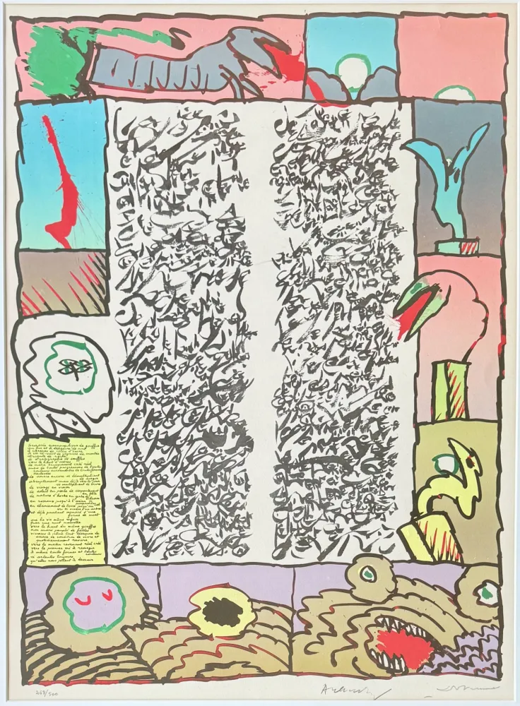 石版画 Alechinsky - Brassée sismographique