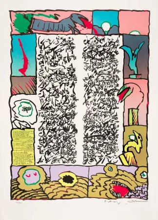 石版画 Alechinsky - Brassée sismographique