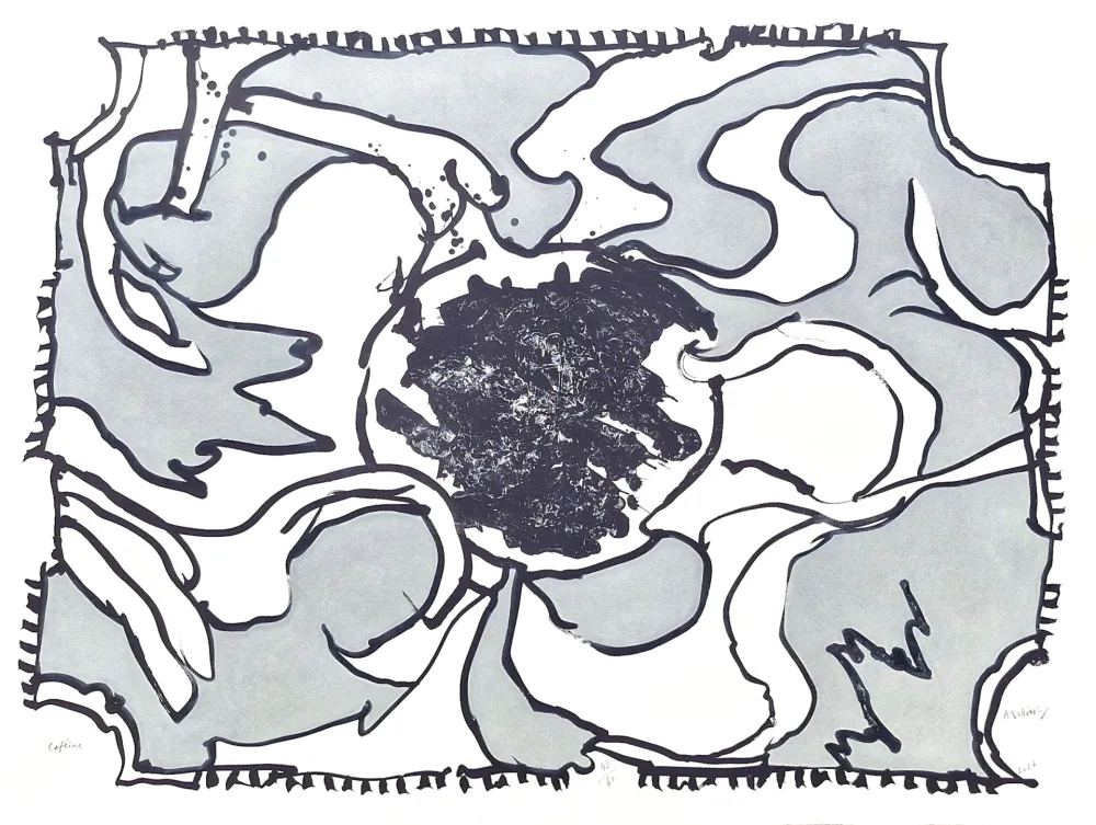 石版画 Alechinsky - Caféine