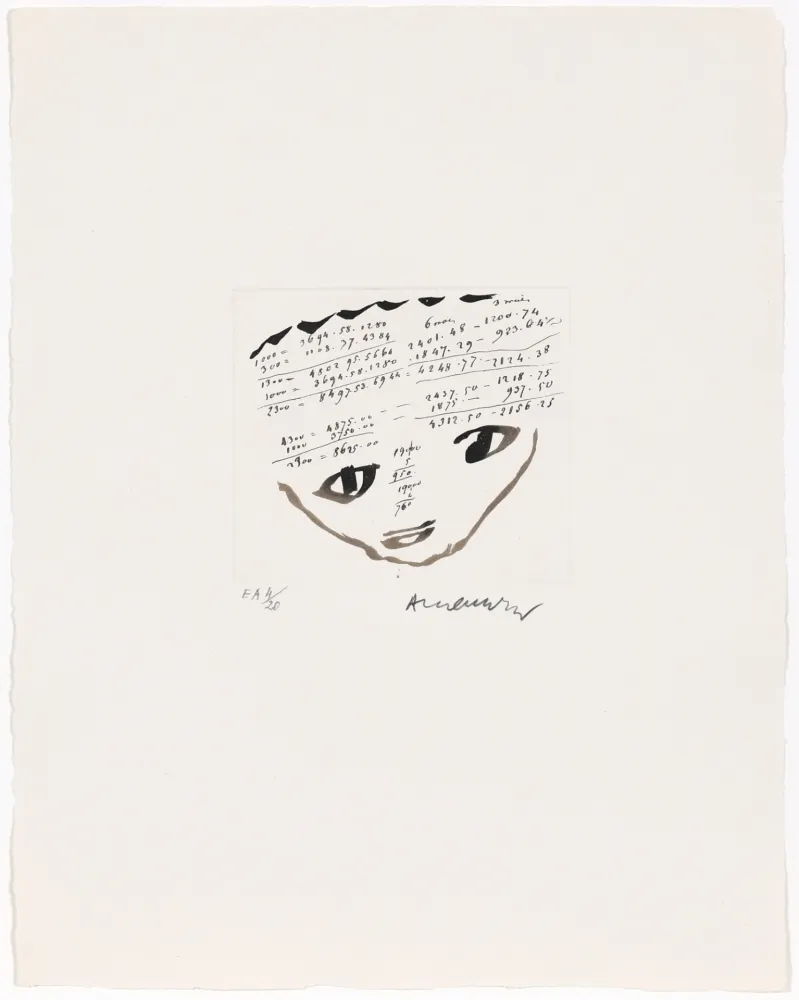 蚀刻版画 Alechinsky - Carta Canta 01