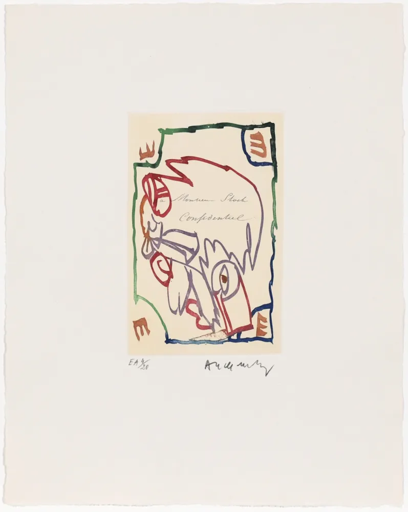 蚀刻版画 Alechinsky - Carta Canta 04