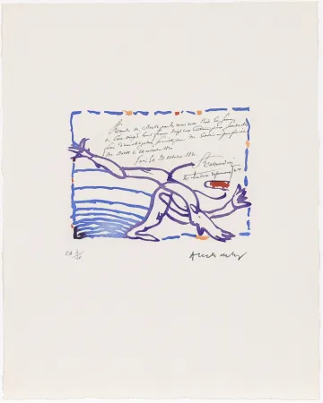 蚀刻版画 Alechinsky - Carta Canta 08