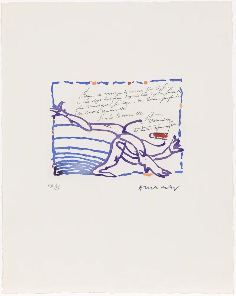 蚀刻版画 Alechinsky - Carta Canta 08