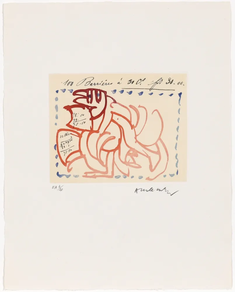 蚀刻版画 Alechinsky - Carta Canta 09