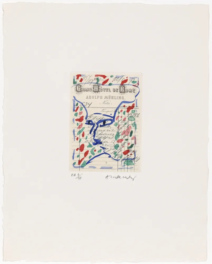 蚀刻版画 Alechinsky - Carta Canta 10