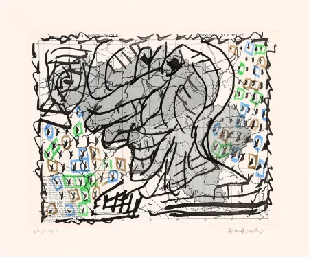 蚀刻版画 Alechinsky - Cartes muettes 03