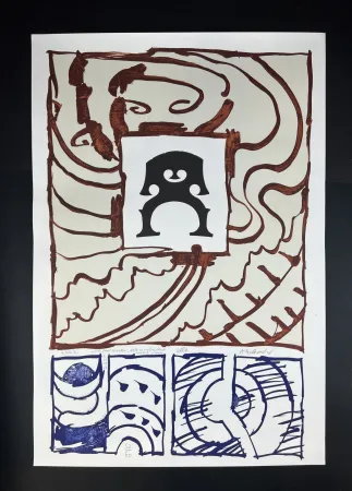 石版画 Alechinsky - Cello