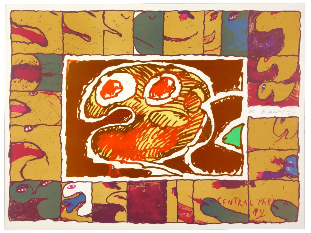 石版画 Alechinsky - Central Park