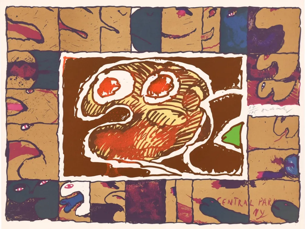 石版画 Alechinsky - Central Park