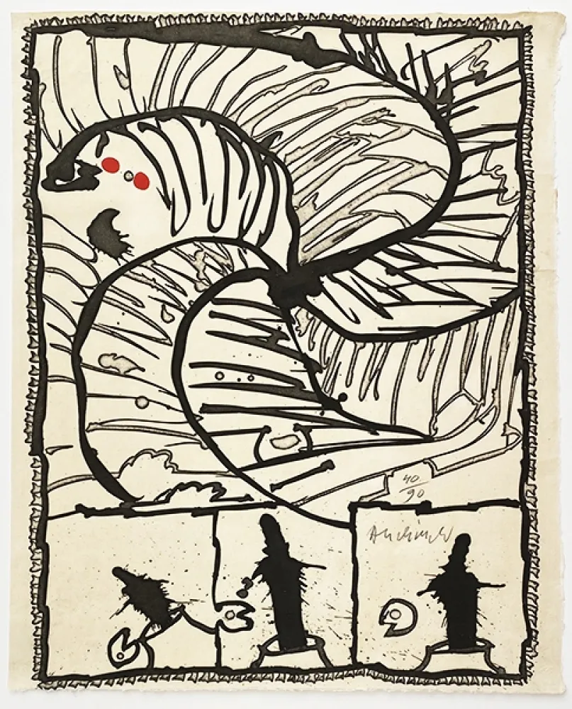 版画 Alechinsky - Centrifuge