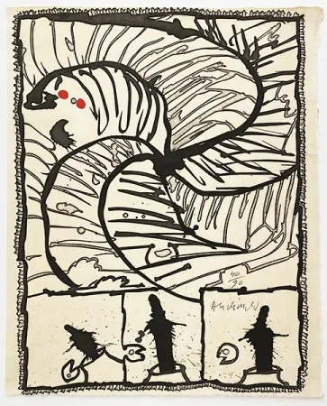 版画 Alechinsky - Centrifuge