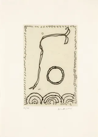 蚀刻飞尘法 Alechinsky - Cerclitude 03