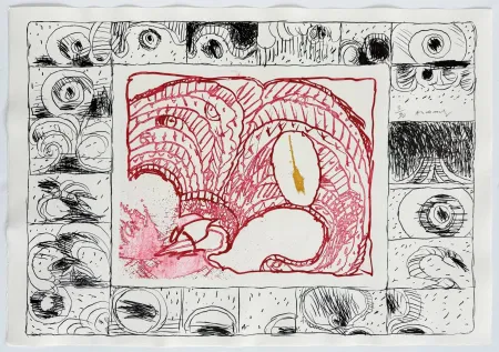 蚀刻版画 Alechinsky - Chapeau fort