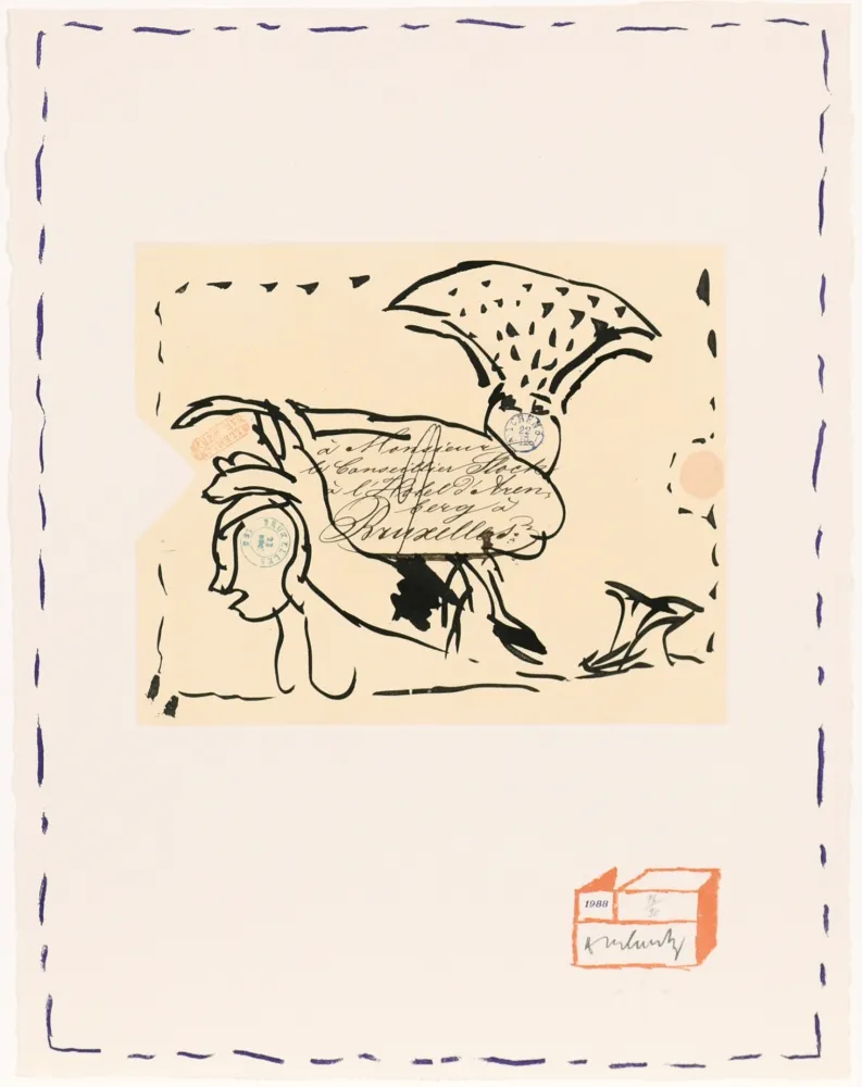 蚀刻版画 Alechinsky - Chaque matin 01