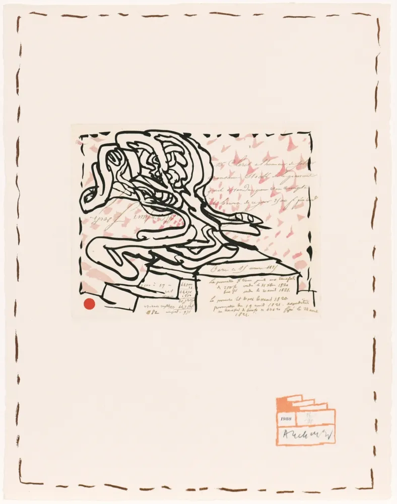 蚀刻版画 Alechinsky - Chaque matin 02