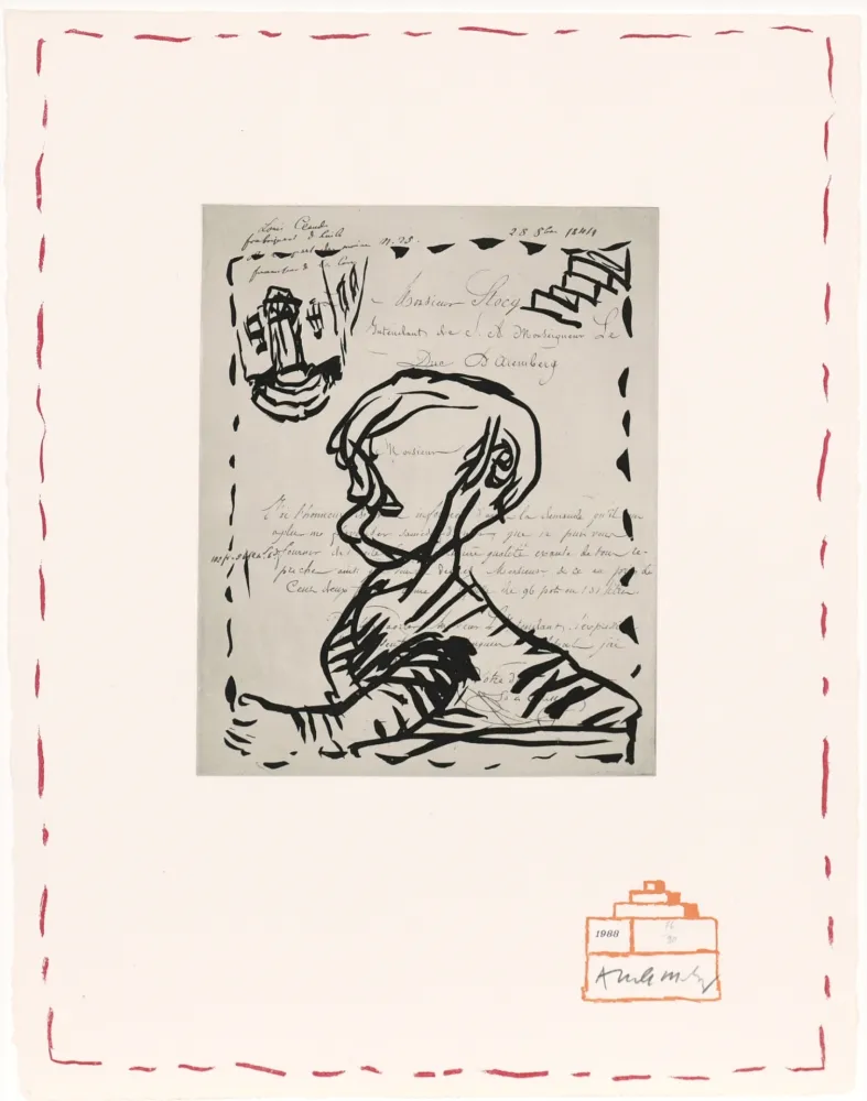 蚀刻版画 Alechinsky - Chaque matin 06