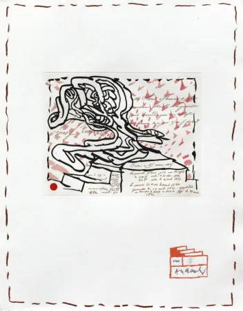 蚀刻版画 Alechinsky - Chaque Matin