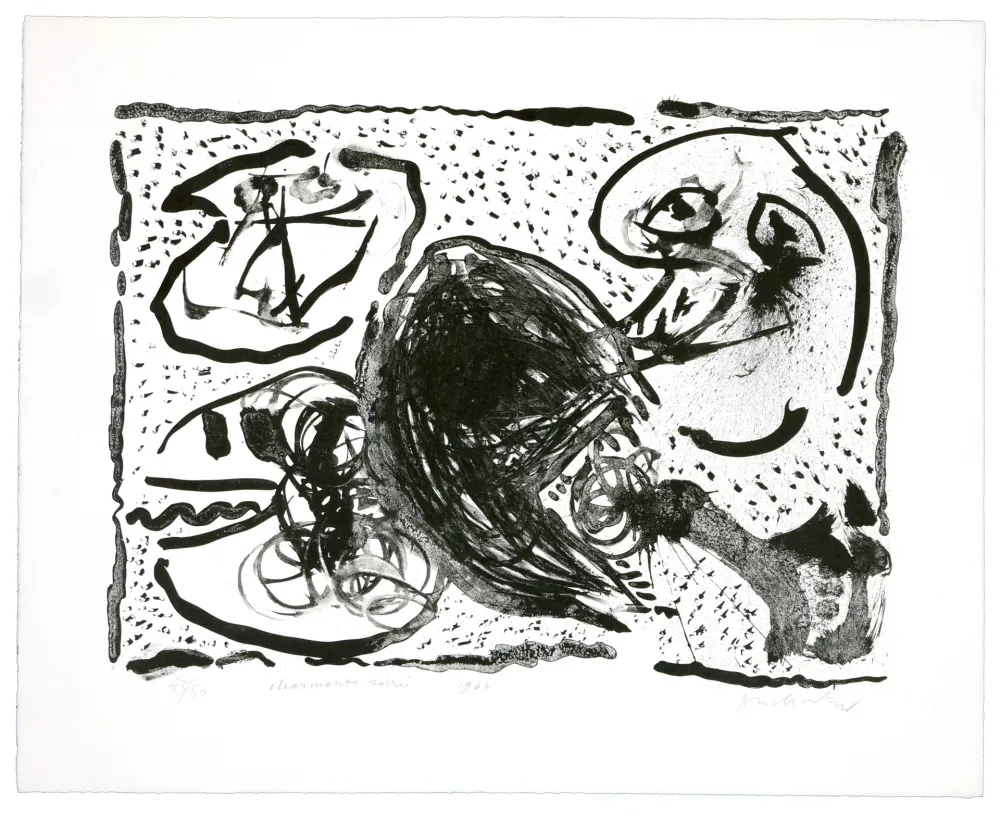 石版画 Alechinsky - Charmante soirée