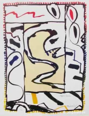 石版画 Alechinsky - Chef de service