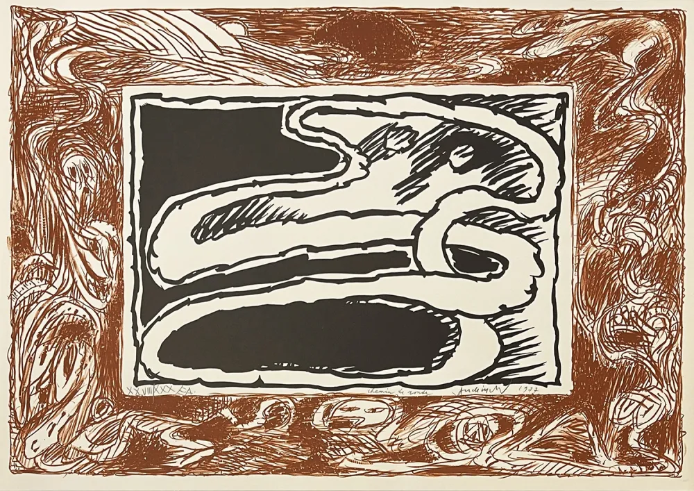 石版画 Alechinsky - Chemin de ronde