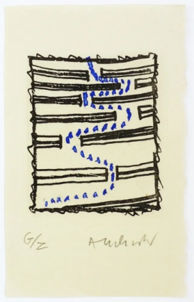 版画 Alechinsky - Chicanes