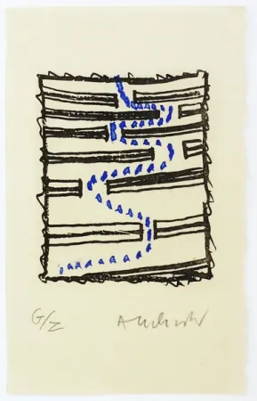 版画 Alechinsky - Chicanes