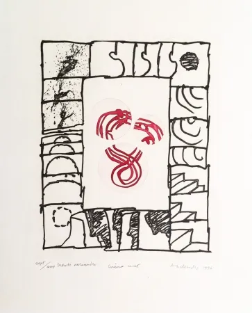 版画 Alechinsky - Ciméma muet