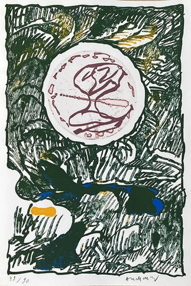 版画 Alechinsky - Composition