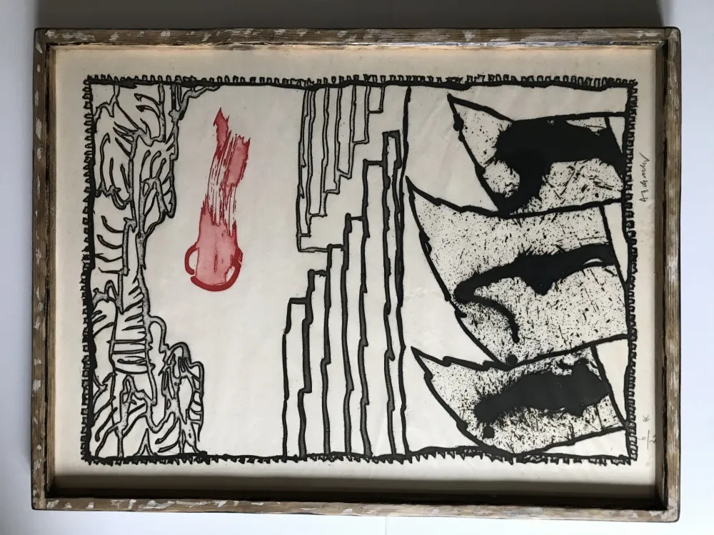 蚀刻飞尘法 Alechinsky - Composition