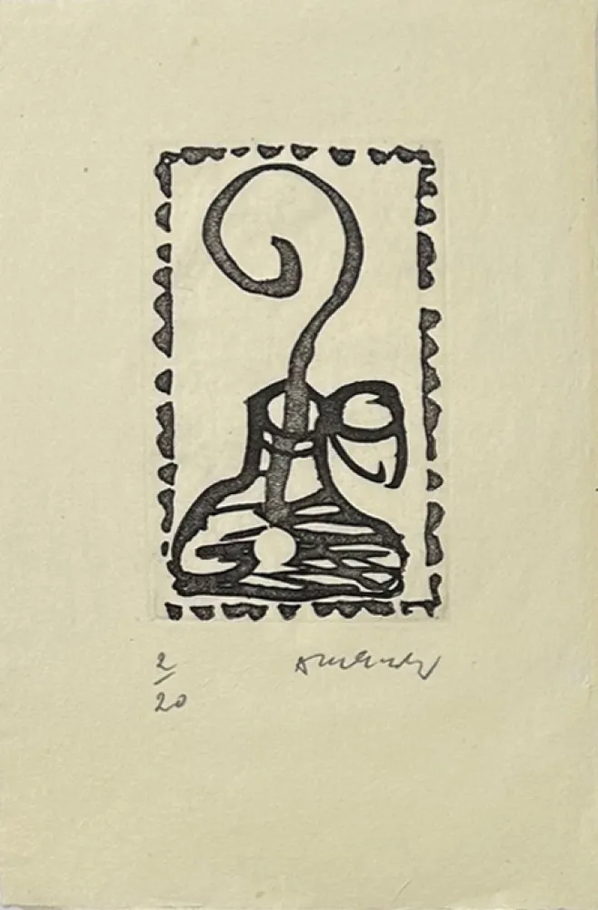 版画 Alechinsky - Composition