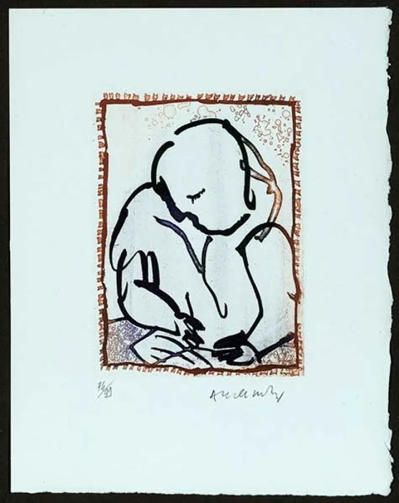 版画 Alechinsky - Composition