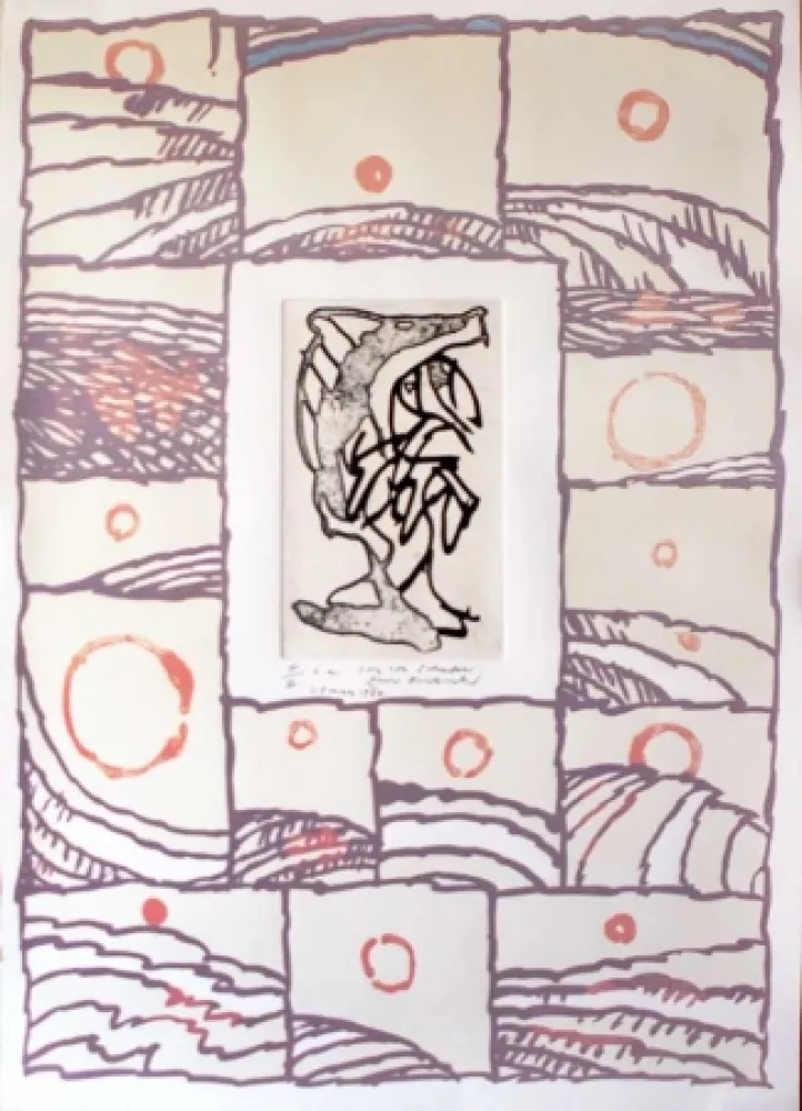 版画 Alechinsky - Composition