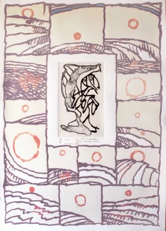 版画 Alechinsky - Composition