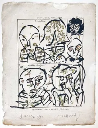 无技术 Alechinsky - Composition