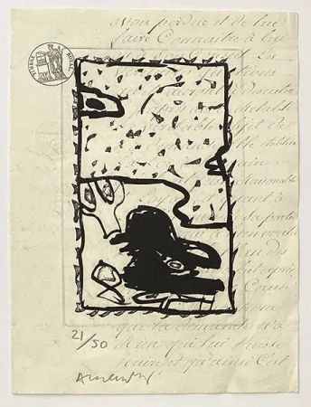 版画 Alechinsky - Composition