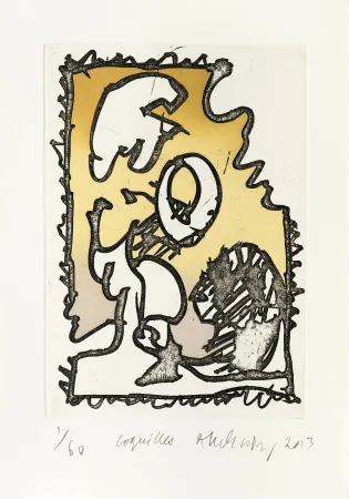 版画 Alechinsky - Coquilles