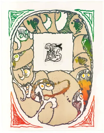 石版画 Alechinsky - Coup de pattes
